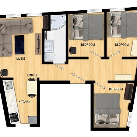 شقة Family Friendly 3Br - Quiet Area - Behind Bryggen برغن المظهر الخارجي الصورة